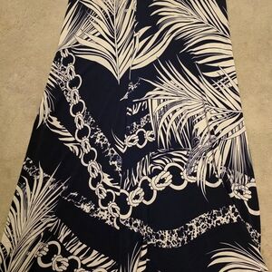 Elegant Black and White A-Line Skirt
